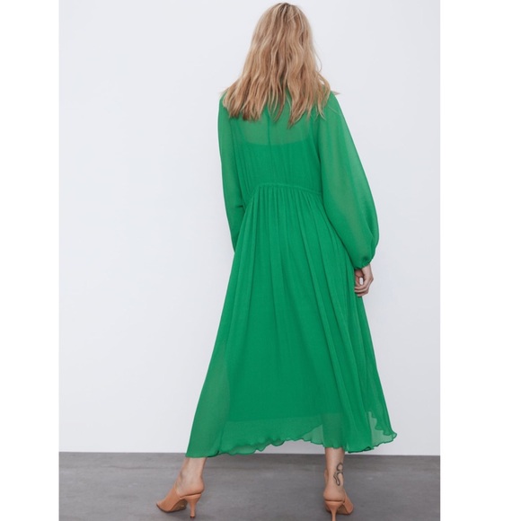 ZARA PLEATED DRESS - Picture 15 of 16
